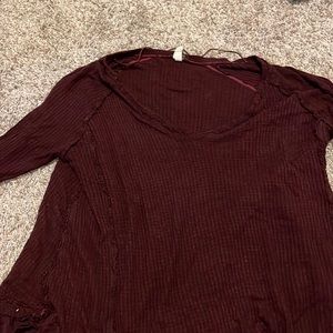 We The Free long sleeve thermal v-neck